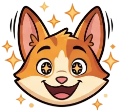 Excited fox