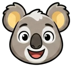 A happy koala