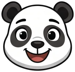 A panda, wide awake